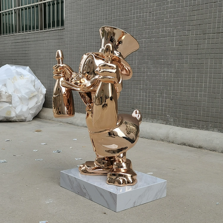 Home Decor Modern Interior Statues Modern Electroplating Color Resin Sculpture