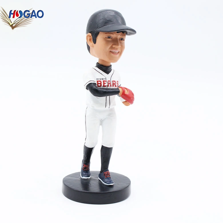 Decorative Resin Baseball Player Bobblehead Figurines for Home Decoration