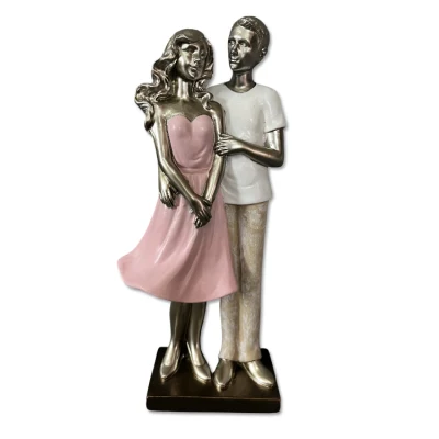Изготовленная на заказ фигурка из смолы, свадебный сувенир, статуя пары для прополки, подарок