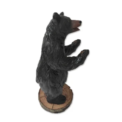 Фигурка животного из смолы, статуя черного медведя для декора дома и сада
