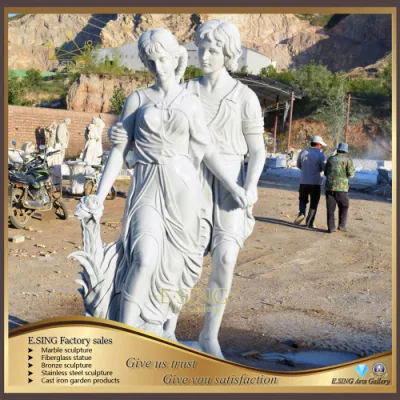 Крытое украшение Мраморная статуя влюбленной пары