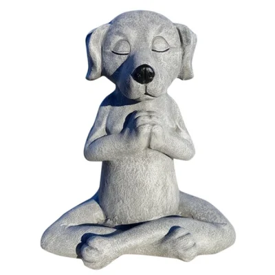 Изготовленная на заказ смоланая забавная поза йоги, статуя животного, фигурка собаки, домашнее украшение