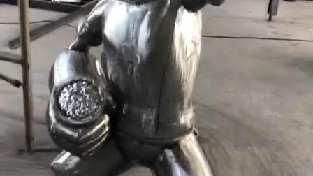 Огромные уличные металлические абстрактные фигуры, современная скульптура из полированной нержавеющей стали, статуя пары, заводская статуя на заказ